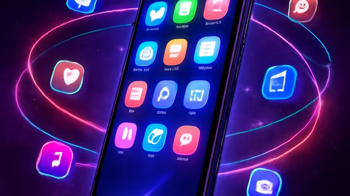 BGMPH COM - Sleek smartphone floating in space BGMPH COM Sleek smartphone floating in space